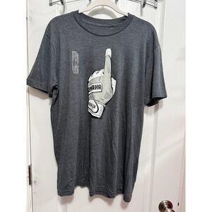 Baseballism Omaha Number One Mens Heather Charcoal Graphic T-Shirt Large NWT